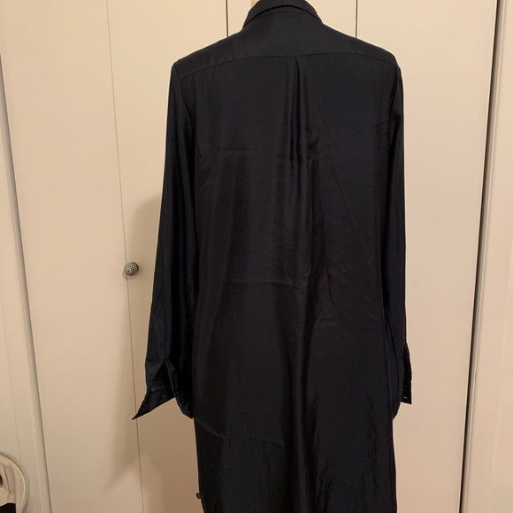 Scotch and soda navy satin dress - Picture 2 of 3